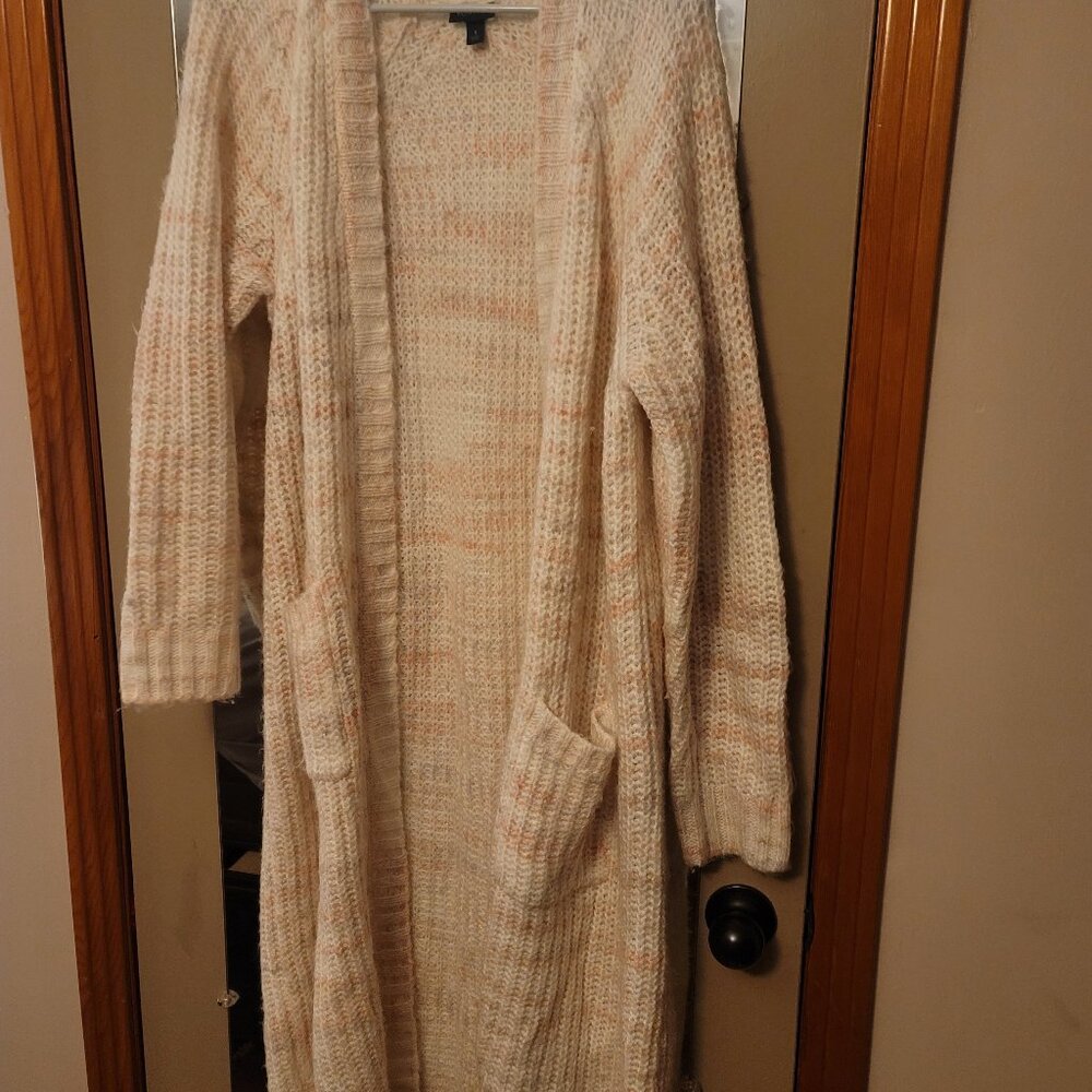 Torrid Size 1 Sweater Knit Multicolor Maxi Cardigan NWOT